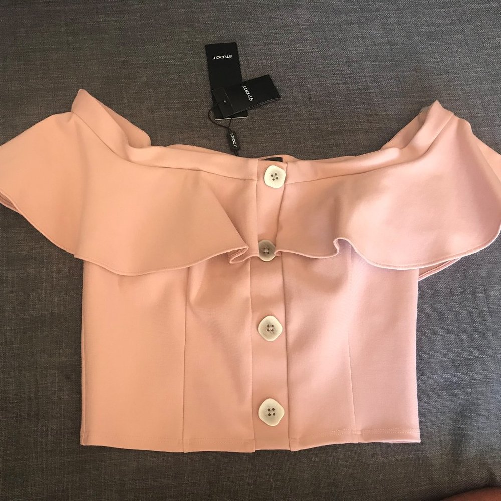 Off the shoulder crop top